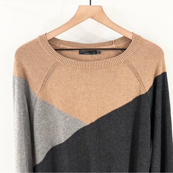 Prana Havaar Merino Wool Blend Earth Tone Sweater Size Medium - Picture 4 of 7